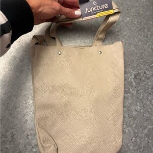 Juncture Beige Faux Leather Tote Bag – New with Tag